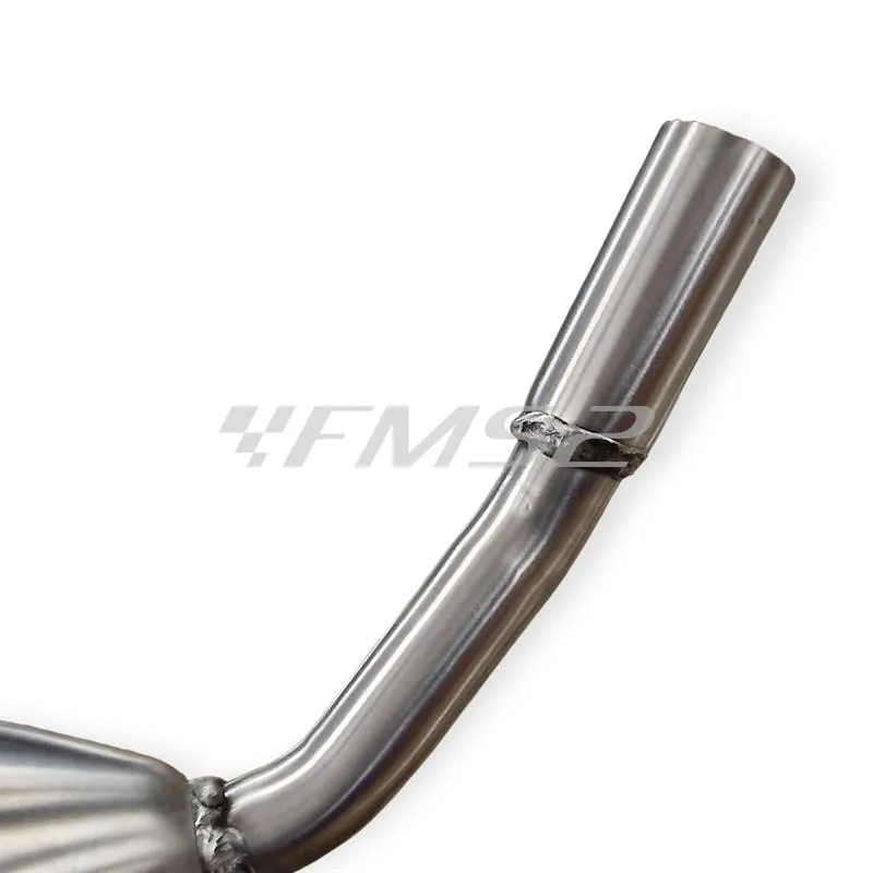 Silenziatore Giannelli Sonic 34718HS per BETA ENDURO/MOTARD RR 50cc prodotti dal 2022 in poi (type C5) con Ø innesto 24mm omologato in alluminio anodizzato argento