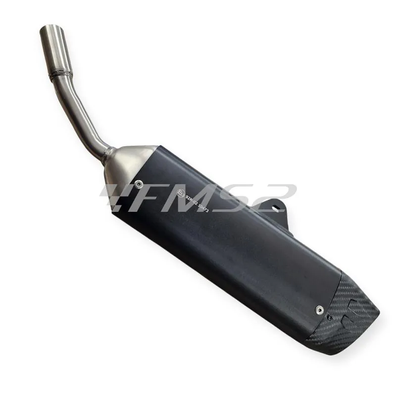 Silenziatore Giannelli Sonic 34719HS per BETA ENDURO/MOTARD RR 50cc  prodotti dal 2022 in poi (type C5) con Ø innesto 24mm omologato in alluminio anodizzato nero