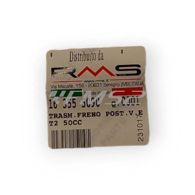 Trasmissione completa RMS freno posteriore per scooter Piaggio Vespa ET2, Sfera Rst, LX, S 50cc, ricambio 163555090