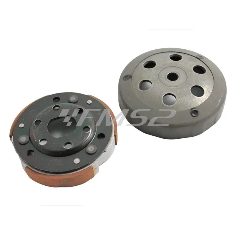 Frizione Racing diametro 107 mm + campana frizione top performance per scooter con motore Minarelli verticale e orizzontale aria e liquido, ricambio 9925130