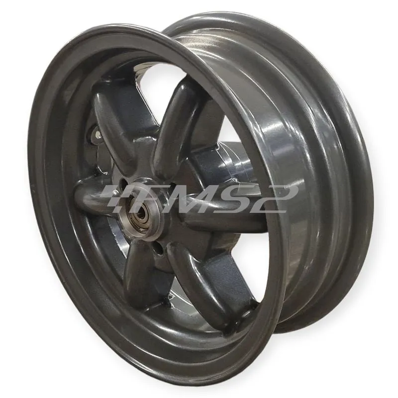 Cerchio anteriore grigio 3 fori originale Yamaha-MBK 4PAF51683000 per MBK Booster Spirit 50cc 1996-1998