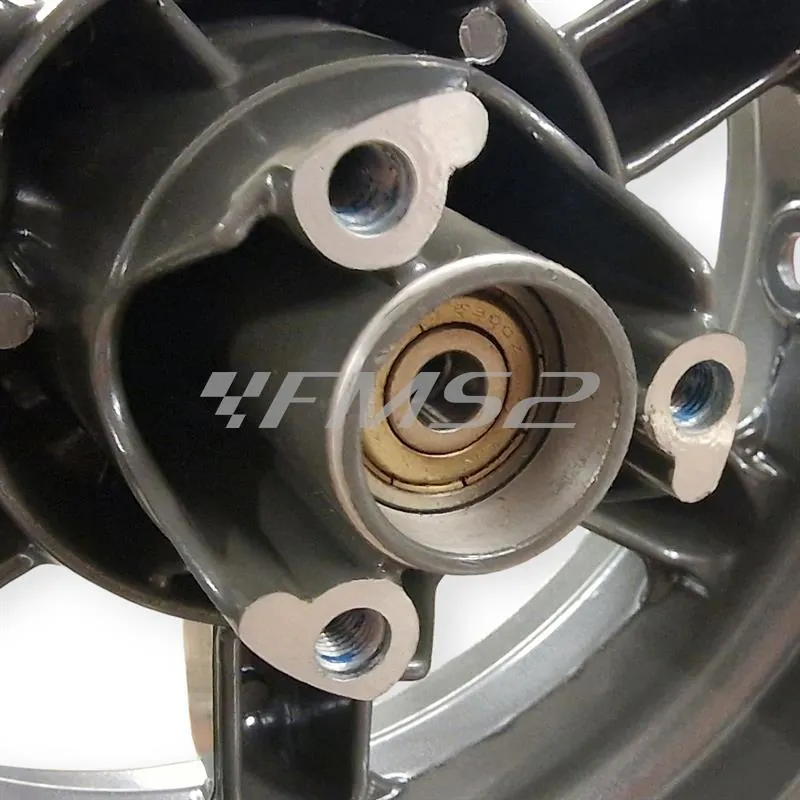 Cerchio anteriore grigio 3 fori originale Yamaha-MBK 4PAF51683000 per MBK Booster Spirit 50cc 1996-1998