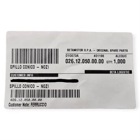 Spillo conico KEIHIN NOZI - N0ZI per KEIHIN PWK 36, PWK 38 e PWK 39, ricambio 026.12.050.00.00