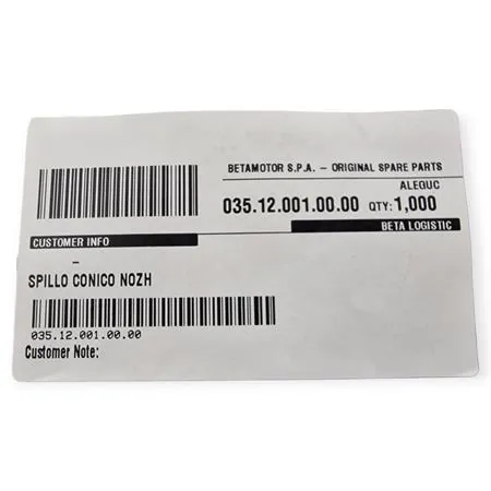 Spillo conico KEIHIN NOZH - N0ZH per KEIHIN PWK 36, PWK 38 e PWK 39, ricambio 035.12.001.00.00