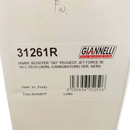 Marmitta scooter GO peugeot jet force 50, ricambio 31261R