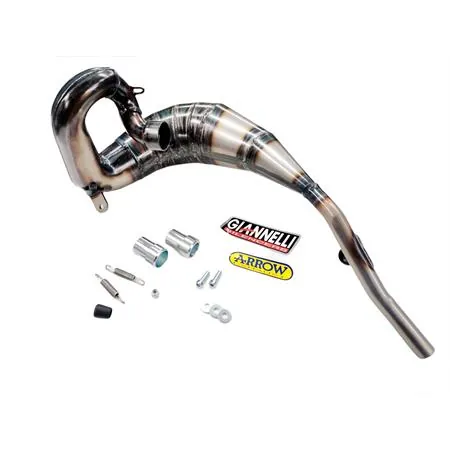 Marmitta Giannelli 34090HF per BETA ENDURO/MOTARD RR 50cc prodotti dal 2018 fino al 2022 (type C3/C4/C5) con Ø innesto 22mm