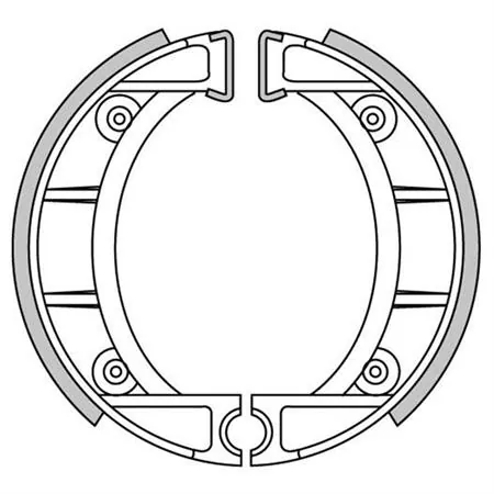 Ganasce freni a tamburo anteriori Newfren, ricambio GF0153