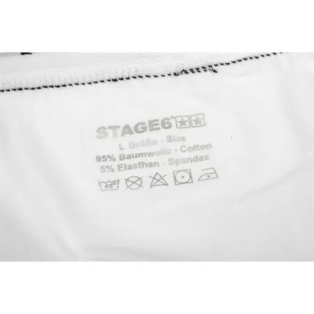 Boxer stage6 da uomo modello stars di colore bianco e taglia S, ricambio S609401S