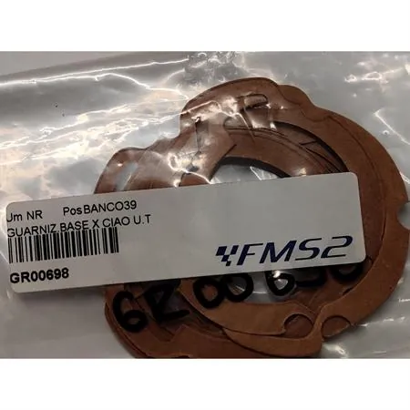 Guarnizione di base cilindro per motore DR da 43 mm (cilindrata 65 cc) monta su ciclomotori Piaggio Ciao e Si, ricambio GR00698