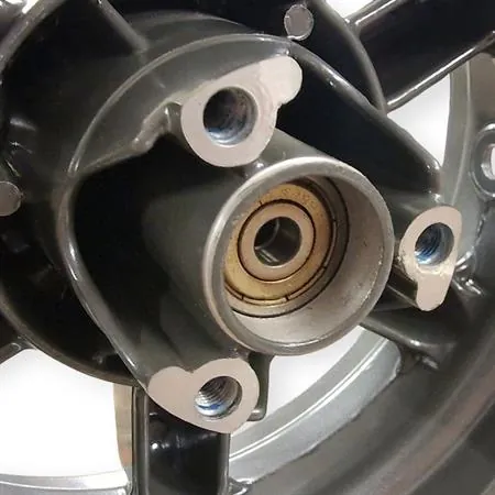 Cerchio anteriore grigio 3 fori originale Yamaha-MBK 4PAF51683000 per MBK Booster Spirit 50cc 1996-1998