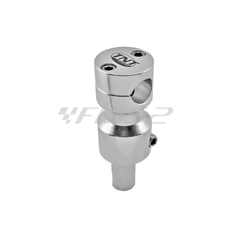 Supporto Piaggio Gilera argento cromato TNT, ricambio 303325A