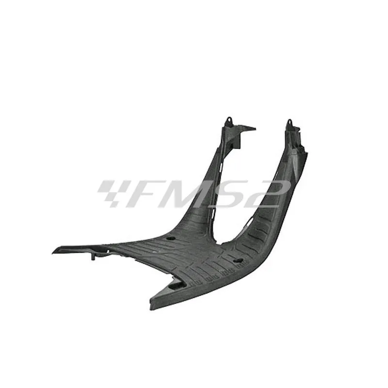 Pedana poggiapiedi FACO in plastica di colore nero tipo originale per MBK Booster e Yamaha original Bw's 50 prodotti fino al 2003, ricambio 365996