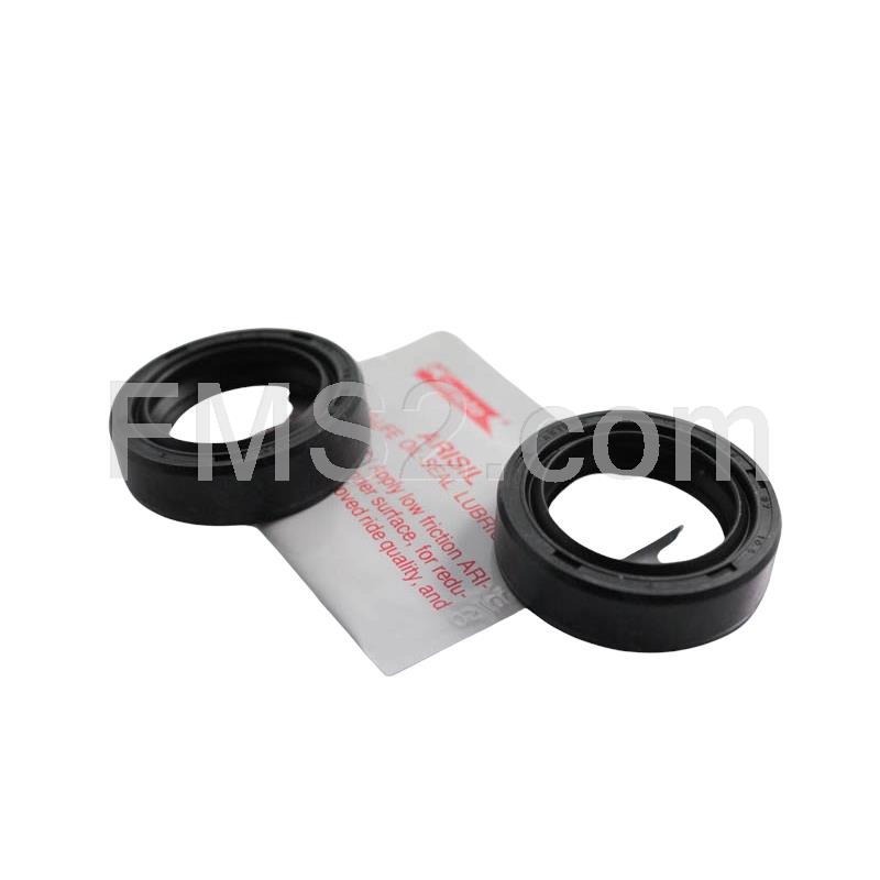 Kit paraolio forcella Mentasti Ariete ARI052 con misura 26x37x10,5 mm TC4 per forcella anteriore scooter MBK Booster Spirit prodotti fino al 1998, ricambio ARI052