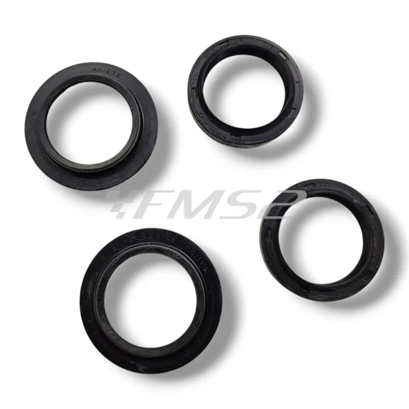 Kit paraolio e parapolvere Mentasti per forcella anteriore Malaguti con misura 31,7X42X7/9 e 31,75X42,8/48X7,6/11,6, ricambio ARI077