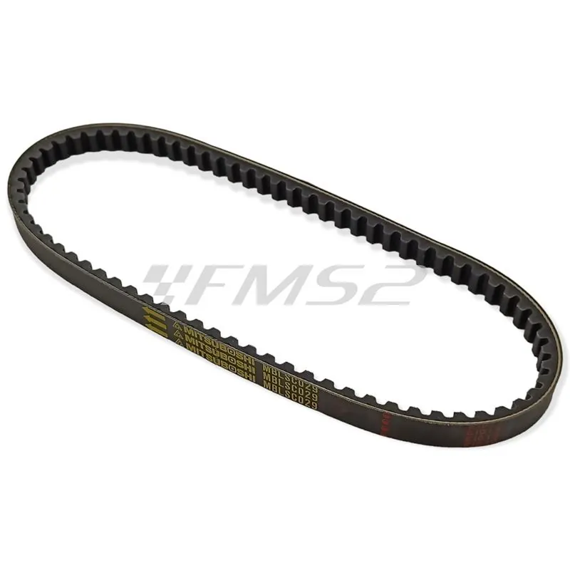 Cinghia Mitsuboshi per maxi scooter con motore Minarelli Mbk Booster, Nitro, Ovetto e Yamaha Bw's, Aerox e Neo's 100 cc 2 tempi, ricambio G9000100