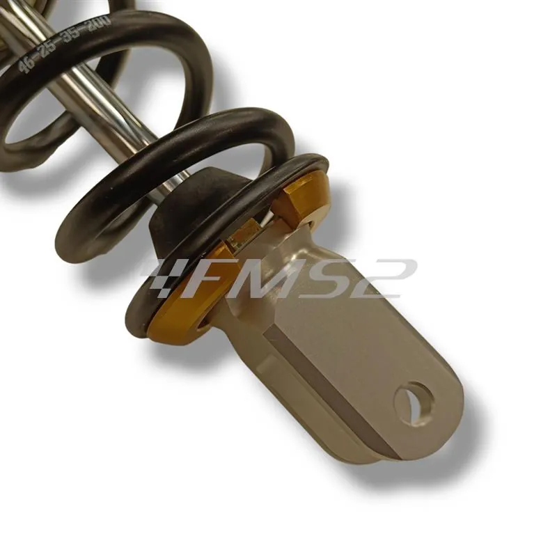 Ammortizzatore posteriore YSS eco line H.20 OE302-310T-01AL-38 con interasse da 310 mm colore Oro e Nero per scooter con motore Minarelli, ricambio YSOE31001