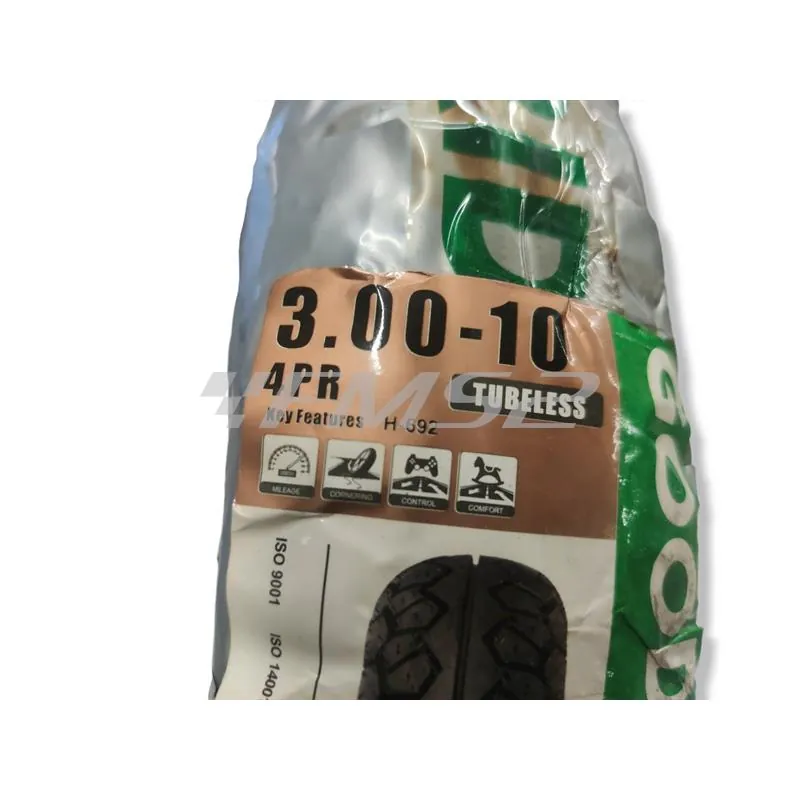 Copertone pneumatico Goodride misura 3.00-10 42J con battistrada vintage H692, ricambio 405655905