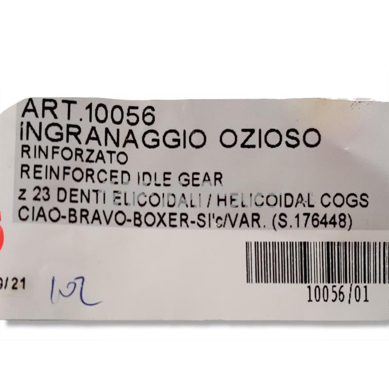 Ingranaggio ozioso rinforzato con 23 denti elicoidali Cif per ciclomotori Piaggio Ciao, Si, Boxer, Bravo, Boxer, SuperBravo, ricambio 10056