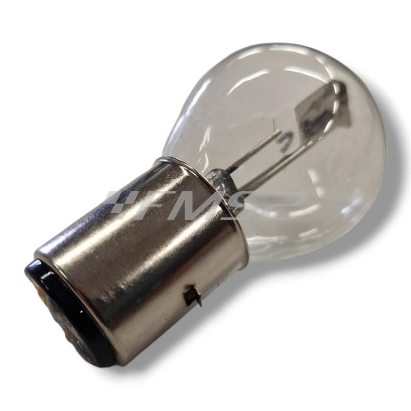 Lampadina biluce CIF BA20D 12V-35/35W biluce abbagliante e anabbagliante con vetro trasparente, ricambio 1407