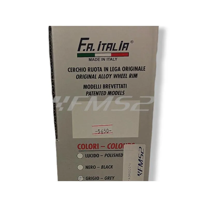 Cerchio tubeless margherita grigio 2.10, ricambio 5650