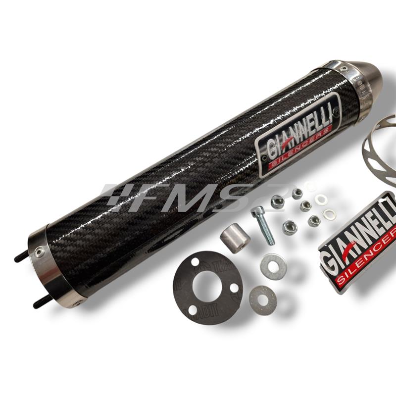 Silenziatore carbonio enduro/cross 2T versione alta 2 Tempi Aprilia MX 125, codice 54603HF