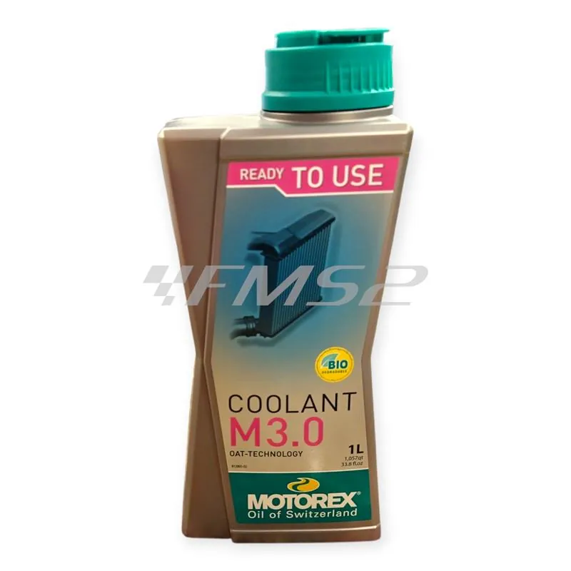 Liquido di raffreddamento Motorex M3.0 rosa pronto all'uso - flacone da 1 litro, ricambio M308100