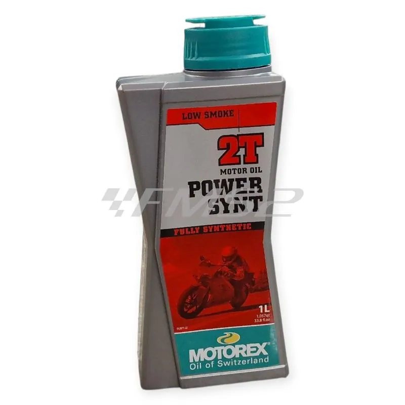 Olio miscela Motorex Power Synt 100% sintetico 2 tempi flacone da 1 litro - adatto anche alla miscelazione automatica, ricambio M308248