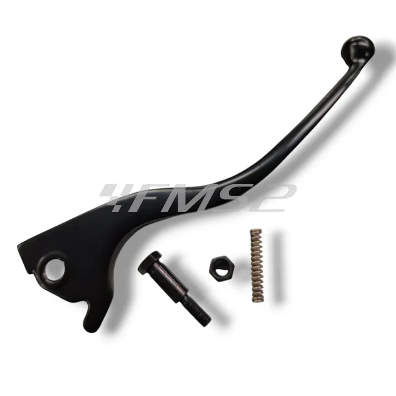 Leva Destra Comando Freno Anteriore in Alluminio Nero per Scooter Malaguti F12R Aria e liquido, Centro SL 4T, Blog 50, 125, 150, 160 prodotti dal 2007 in poi - Ricambio Originale 12121003
