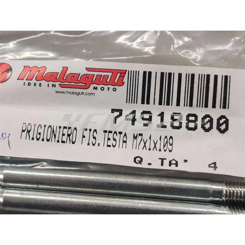 Prigioniero testa m7x1x109 (Malaguti), ricambio 74918800