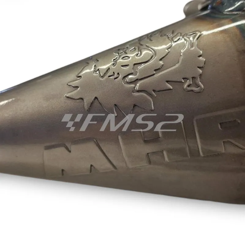 Marmitta Malossi scooter Racing MHR TEAM 3 con silenziatore nero e specifica per gruppi termici Malossi 47 mm  70 cc scooter con motore Minarelli orizzontale liquido, ricambio 3219559