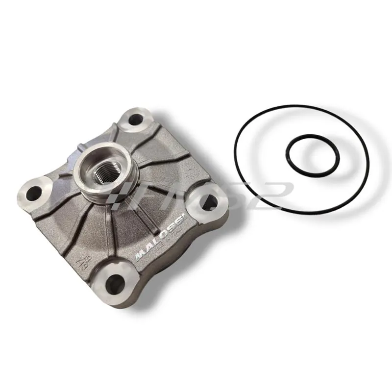 Testa in alluminio Malossi per gruppo termico diametro 65 mm raffreddati a liquido per scooter Piaggio e Gilera 125 e 180 cc 2 tempi Runner, Hexagon, ricambio 3819718