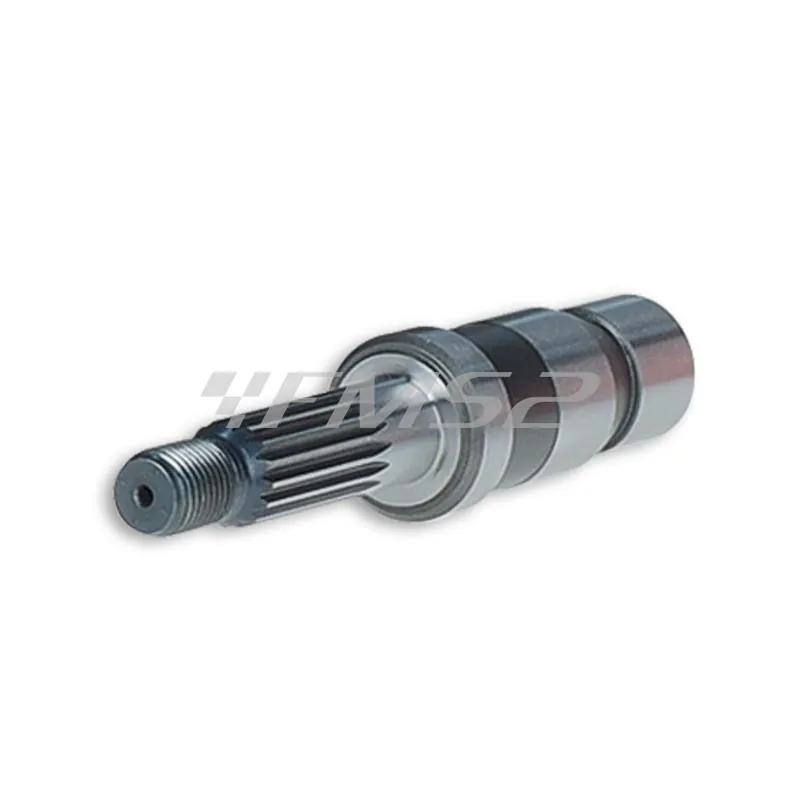 Albero asse perno ruota posteriore con lunghezza 138,2 mm con calettamento diametro 27 mm per carter motore C-one e RC-one Minarelli, ricambio 6716430B