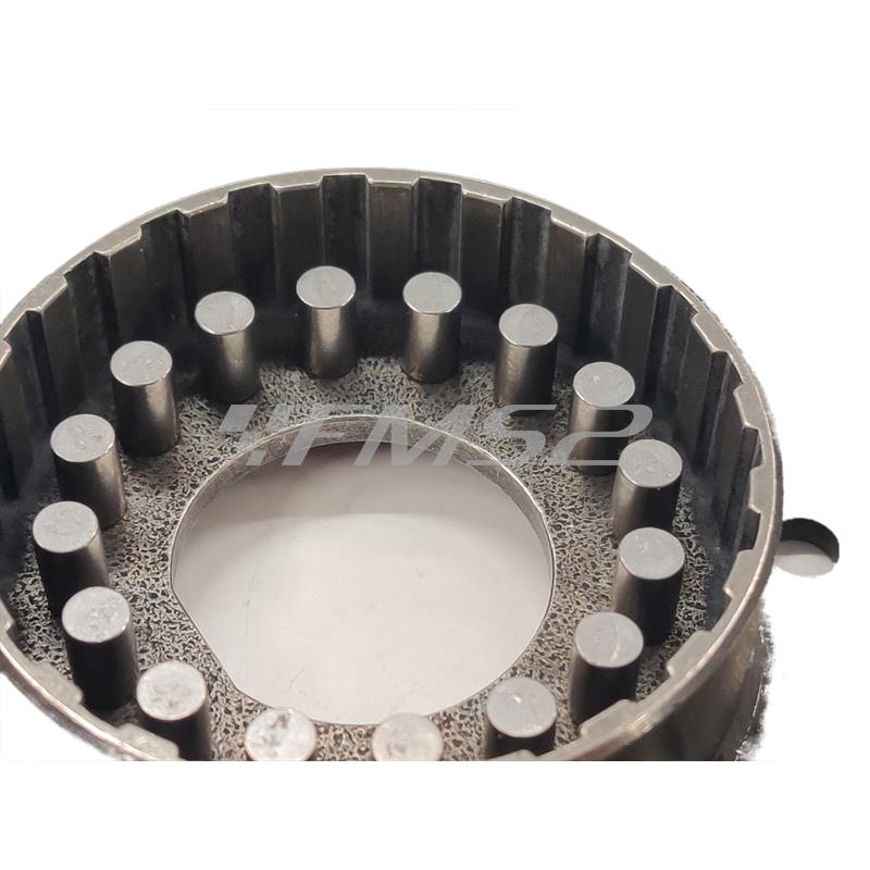 Campana cestello frizione Malossi Power up clutch basket con diametro interno da 109,5 mm per motori Piaggio Vespa PX 125, 150 e 200 cc 2 tempi prodotti dal 1998 in poi, ricambio 7717313B