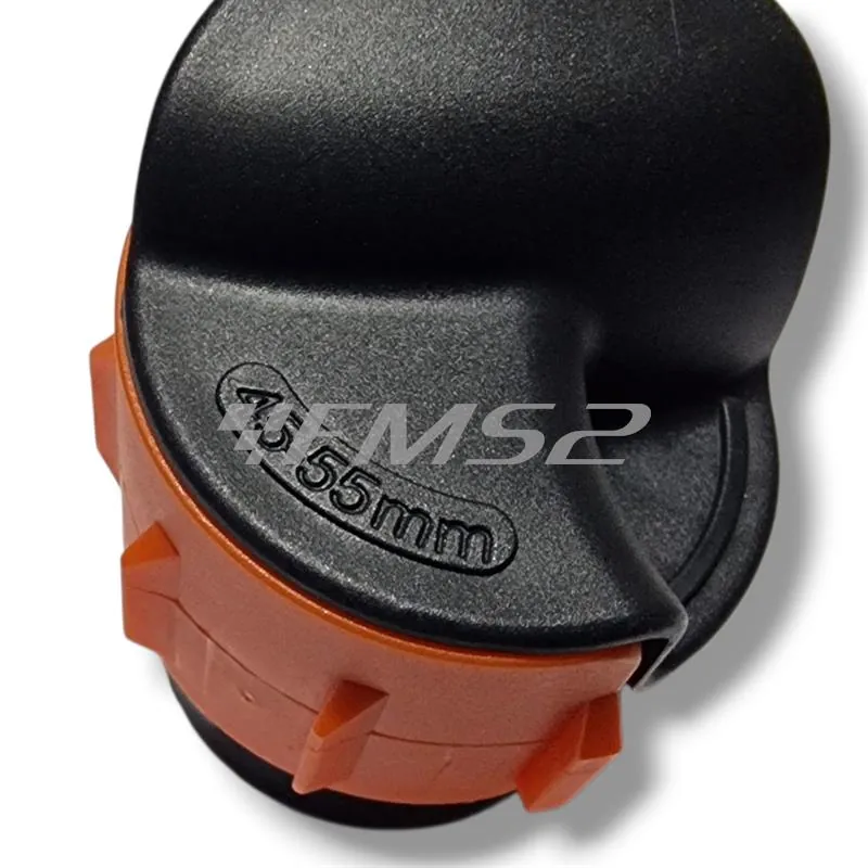 Attrezzo pulizia paraoli e parapolvere forcelle da ø 45mm a ø 55mm di colore arancione, ricambio AT2270A