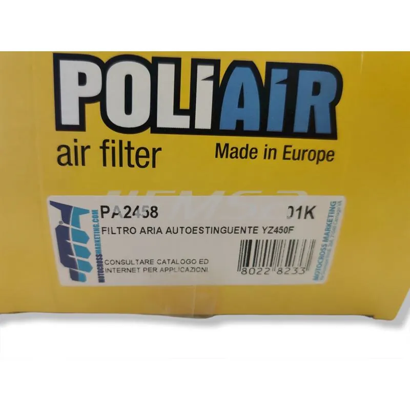 Filtro aria Poliair- Yamaha YZ-F, WR-F 250 e 450, Fantic XXF, XEF 250, ricambio PA2458