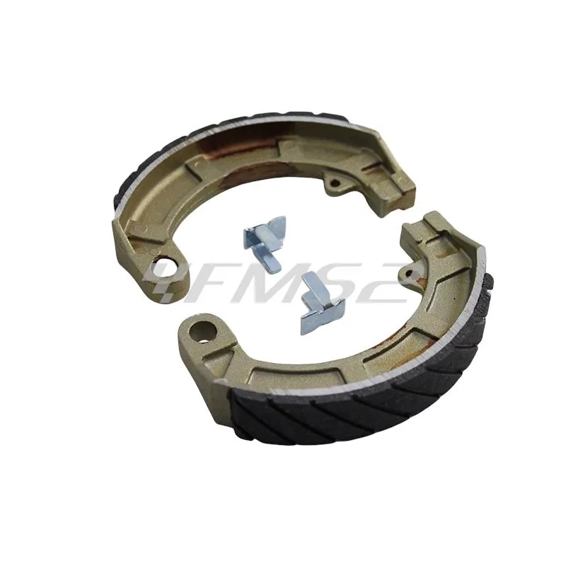 Ganasce freni a tamburo posteriori Newfren, antiacqua, per Piaggio Vespa 50 Special, 125 primavera, 125 ET3, ricambio GF0159FTR
