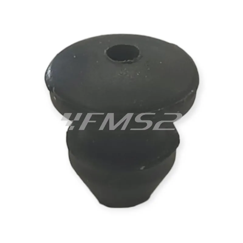 Bottone in gomma nera per fissaggio copertina sella Piaggio Ciao e SI con sella mono posto e paraspruzzi posteriore Ape targato , ricambio 142425