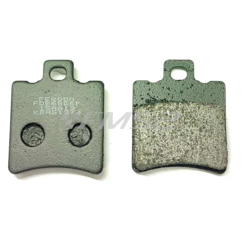 Pastiglie freno Ferodo (pasticche) modello Fdb680ef eco friction con utilizzo anteriore Mbk Booster o posteriore altri modelli di scooter F12, Sr, F15, Rally Lc, Area51, ricambio 225108573