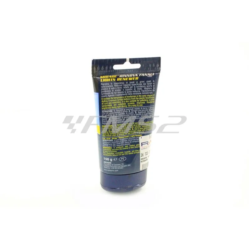 Tubetto pasta arexons mirage per la lucidatura manuale dei fanali opacizzati, ricambio 267200360