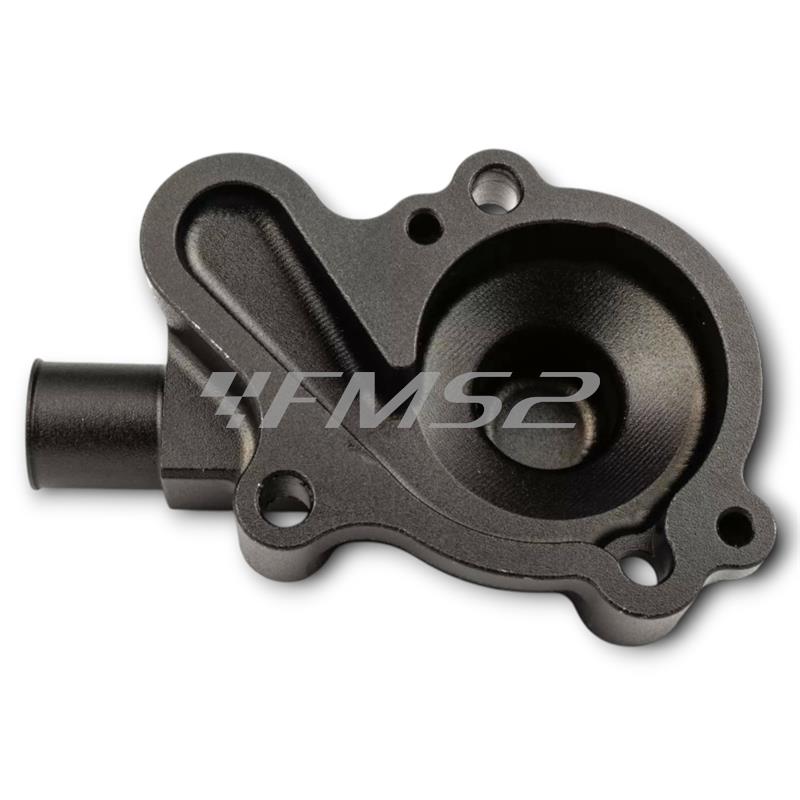 Coperchio pompa acqua maggiorato Stage6 R/T in alluminio CNC di colore nero opaco per motori Minarelli AM6, ricambio S6SSP588CV