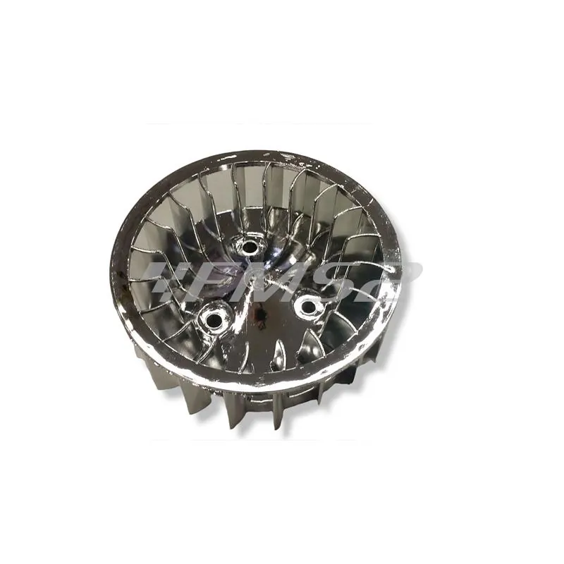 Ventola raffreddamento maggiorata Minarelli orizzontale ad aria di colore argento cromato (STR8), ricambio STR8STR53512CR