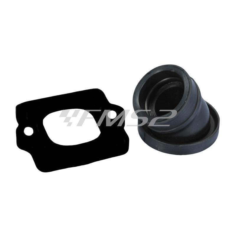 Kit collettore aspirazione top performance black tpr girevoile a 360° per il montaggio del carburatore mikuni tm24 sugli scooter con blocco mo, ricambio 9930860