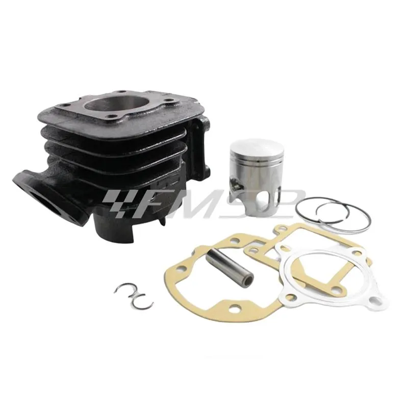 Motore gruppo termico diametro 40 mm per scooter con motore minarelli verticale ad aria, in ghisa con spinotto da 10 mm e pistone bifascia tipo originale, ricambio KT00096