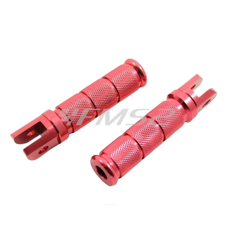 Riposa piedi anteriori Aprilia rs99 alluminio rosso, ricambio T360017