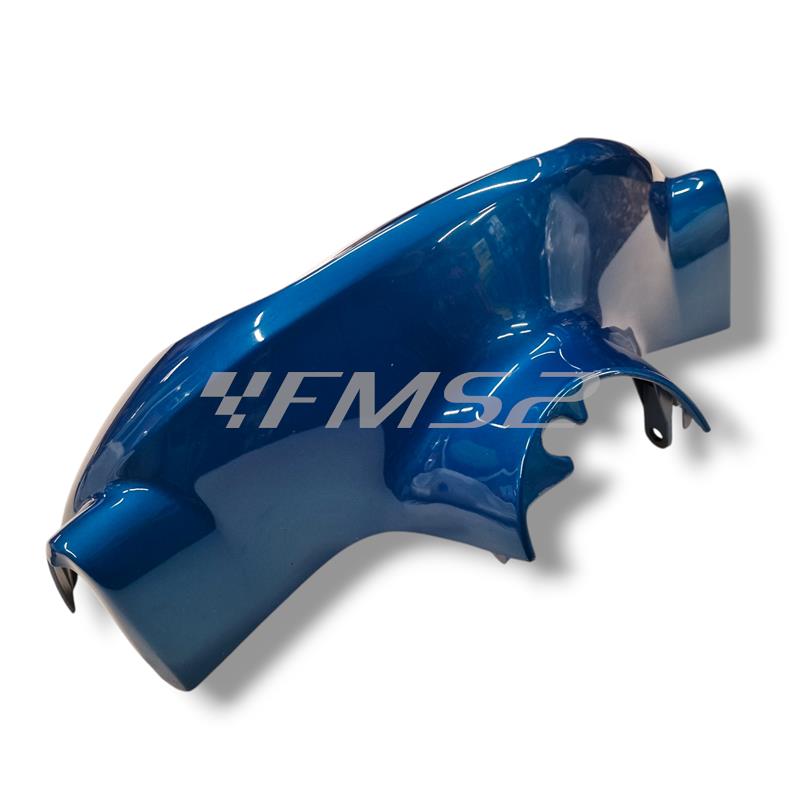 Coperchio copri manubrio superiore anteriore originale di colore blu acquamarina metallizzato per scooter Mbk Ovetto e Yamaha Neo's 50 e 100 cc 2 tempi prodotti fino al 2001, ricambio 5ADF614300P6