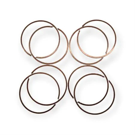 Fascia elastica segmento pistone AC con diametro 47,6 x 0,8 x 1,85 mm in ghisa con riporto cromato g30kb per pistoni monofascia, ricambio N0476008018530K