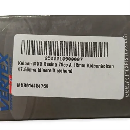 Pistone mxs sport\racing 47,55 spin.12 a, ricambio MXS61445476A