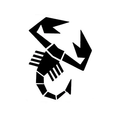 Adesivo scorpione piccolo nero, ricambio 1412N