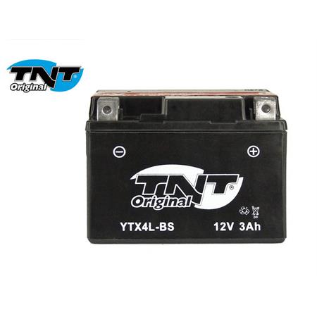 Batteria TNT YTX4L-BS 12 Volt - 3 Ah, tipo MF, ricambio 229041