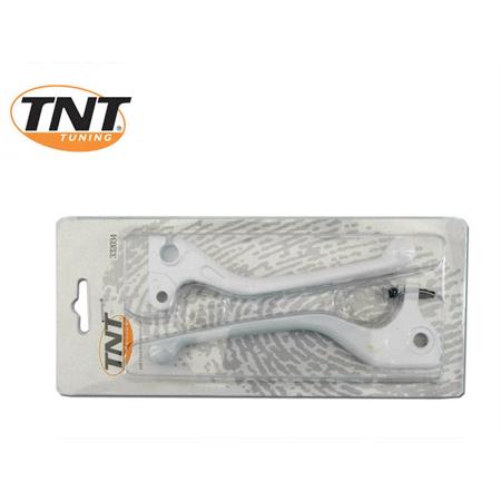 Leve freno MBK Booster Spirit dal 2000 al 2003 bianche TNT, ricambio 332034